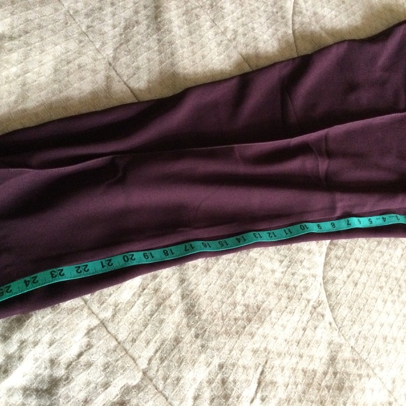 Ann Taylor lightweight dark plum pants NWT size L - Picture 3 of 8